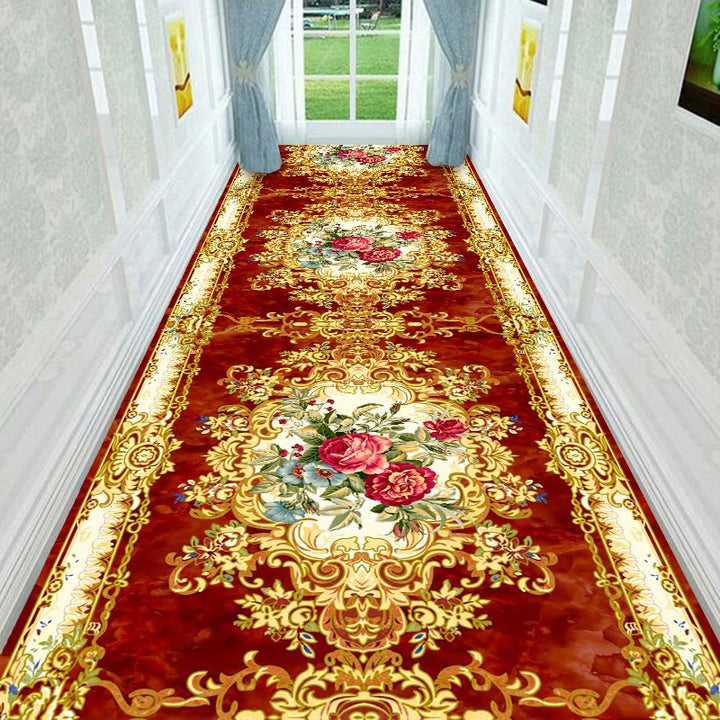 Vintage Floral Design Runner Mat Kalsten