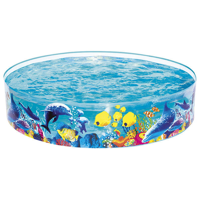 Women's Inflatable Children's Pool with Maritime Underwater Design Kalsten
