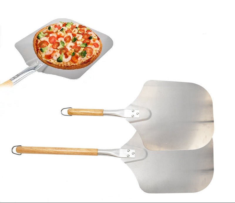 commercial aluminum pizza peel with long wooden handle Kalsten
