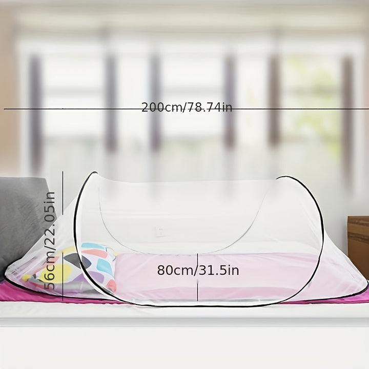 Kalsten | InsectoGuard Solo Mosquito Net | Ultralight & Foldable | With Zipper | 200×80×56 cm | For 1 Person