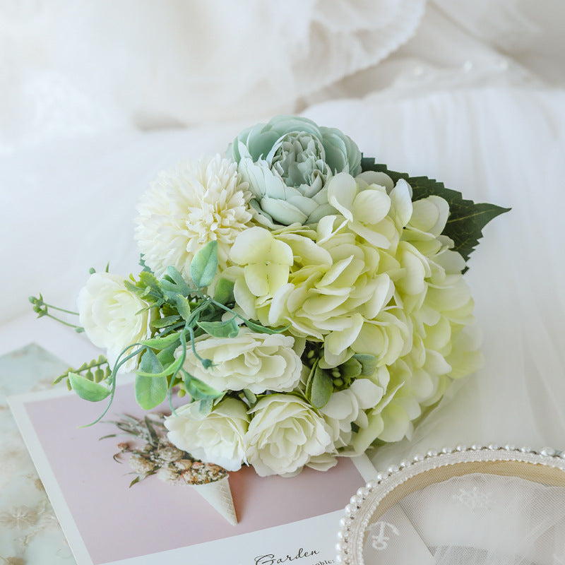 Charming Lifelike Floral Bouquet