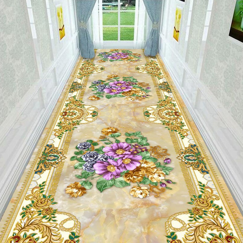 Vintage Floral Design Runner Mat Kalsten
