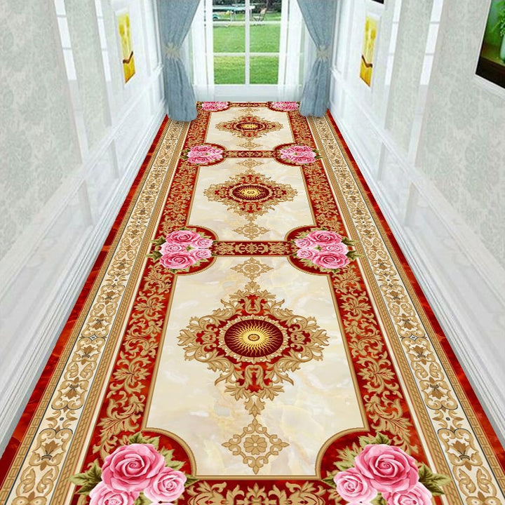 Vintage Floral Design Runner Mat Kalsten