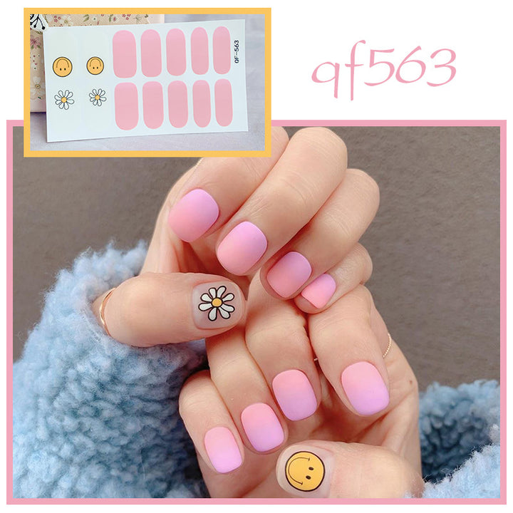 Artificial nail art with smileys and hearts Kalsten