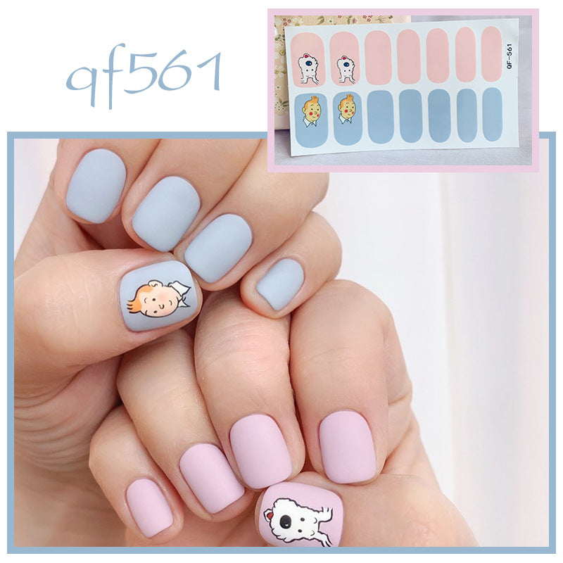 Artificial nail art with smileys and hearts Kalsten