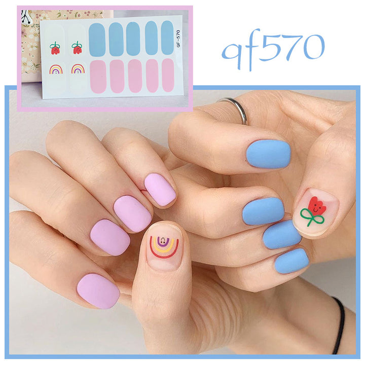 Artificial nail art with smileys and hearts Kalsten