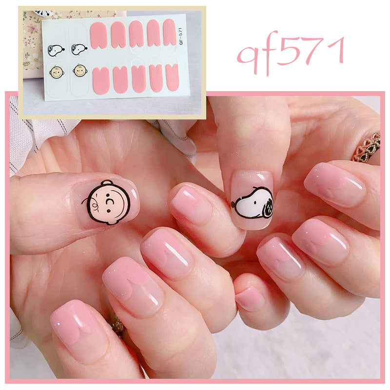 Artificial nail art with smileys and hearts Kalsten