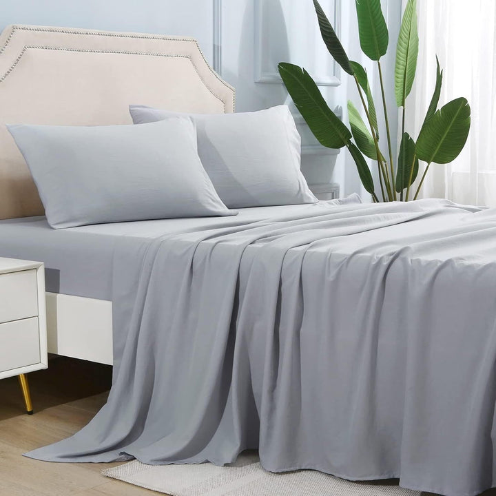 4-Piece Soft Cooling Queen Size Sheets: 14" Deep Pocket, Luxury Hotel-Grade, Shrinkage and Fade Resistant, Easy Care Bed Sheet Set | Kalsten