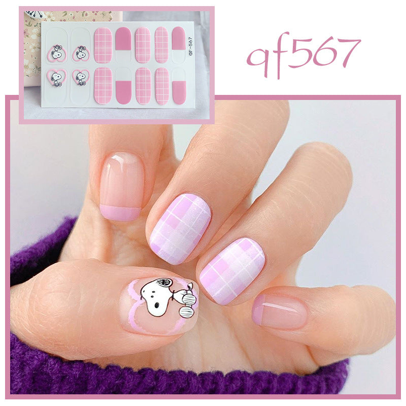 Artificial nail art with smileys and hearts Kalsten
