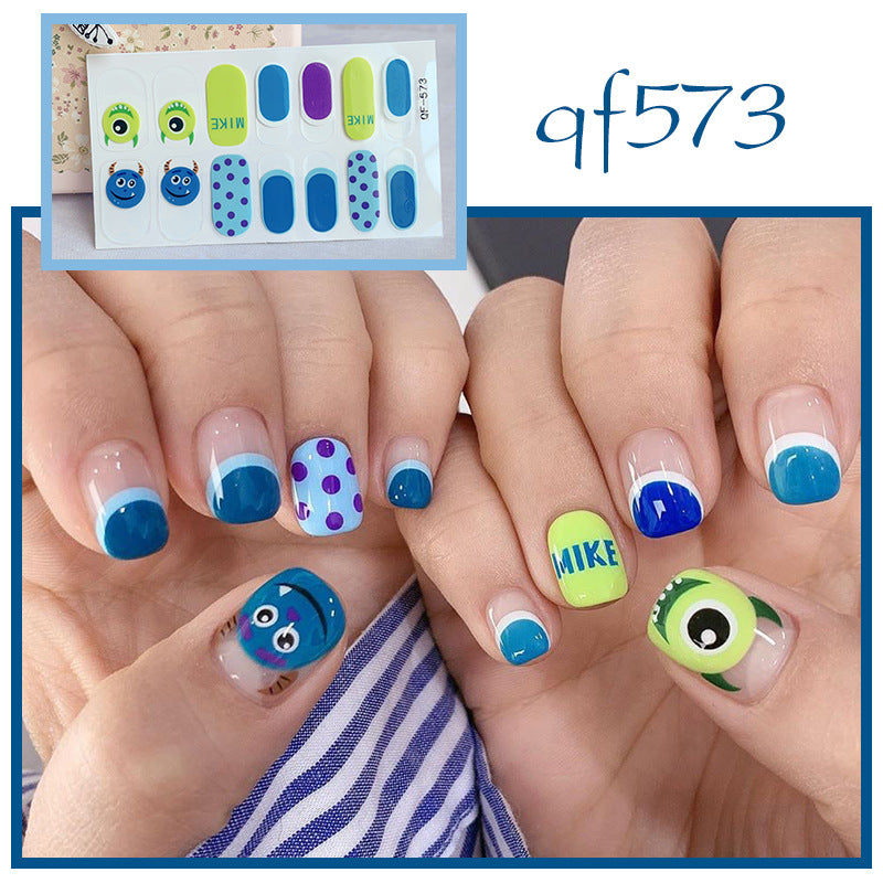 Artificial nail art with smileys and hearts Kalsten