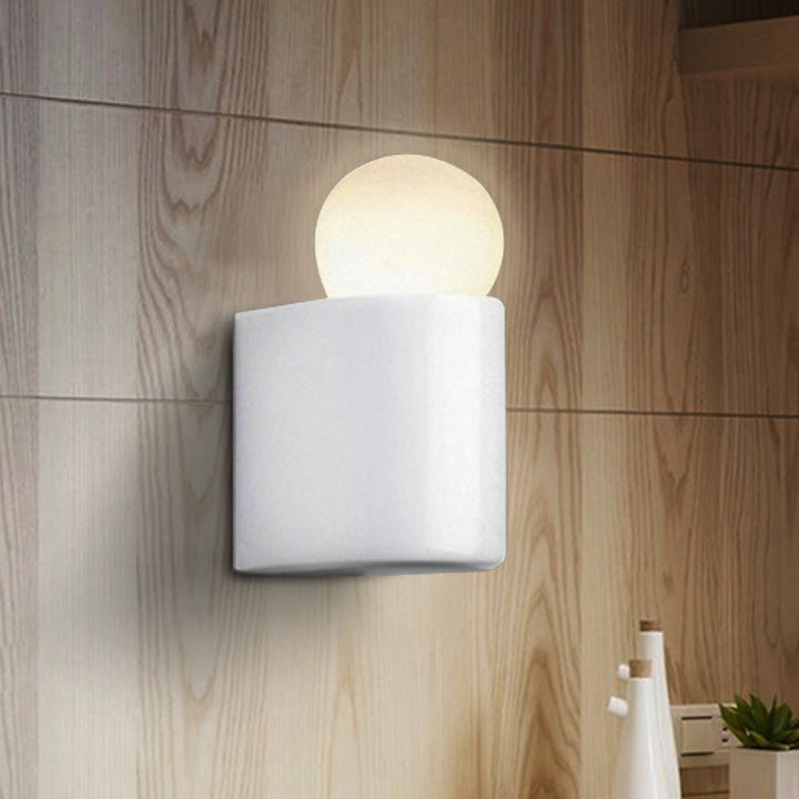 White Ball Wall Lighting Modernist Led Milk Glass Wall Lamp Fixture with Small/Medium/Large Size in White/Warm Light | Kalsten