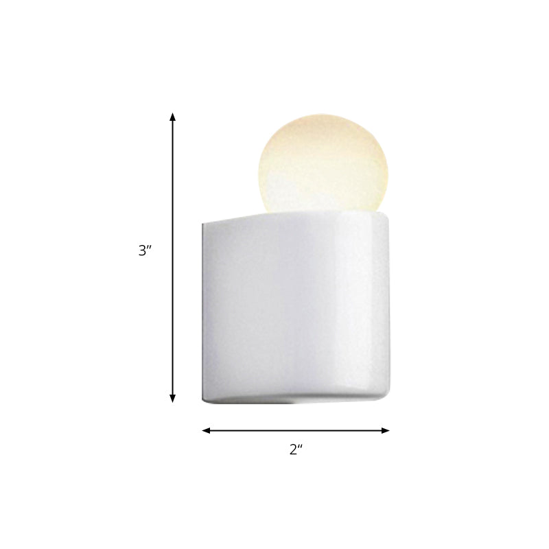 White Ball Wall Lighting Modernist Led Milk Glass Wall Lamp Fixture with Small/Medium/Large Size in White/Warm Light | Kalsten
