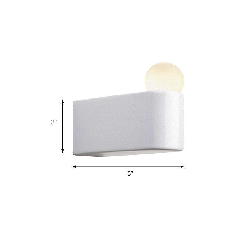 White Ball Wall Lighting Modernist Led Milk Glass Wall Lamp Fixture with Small/Medium/Large Size in White/Warm Light | Kalsten