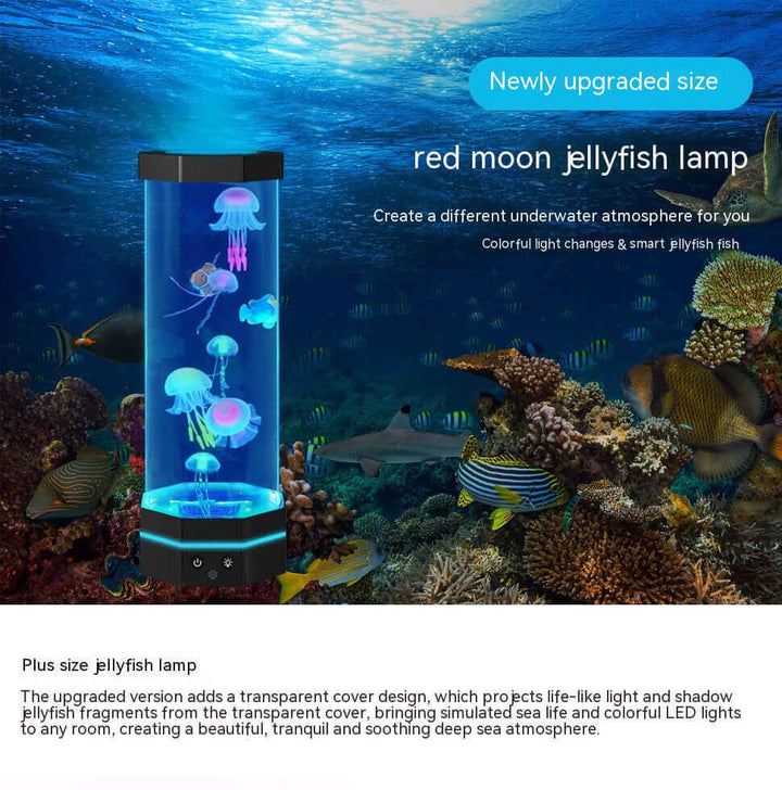 Jellyfish Lava Lamp, 17 Colors Changing, 15-inch Jellyfish Lamp with Remote Control | Kalsten