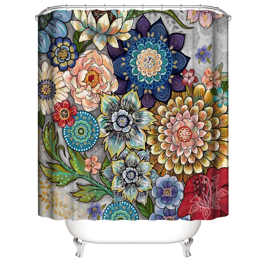 Floral Pattern Bathroom Set Kalsten