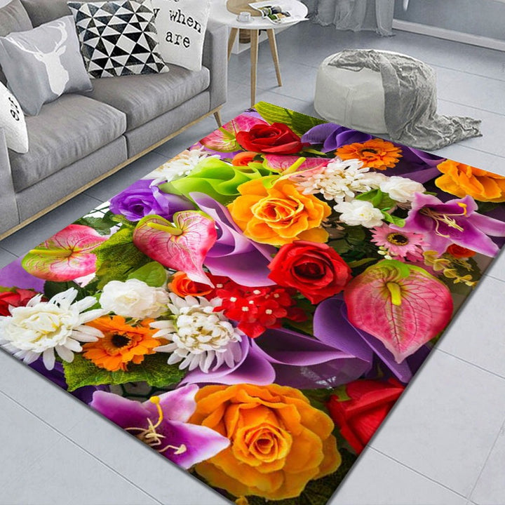 Floral Design Area Rug Kalsten