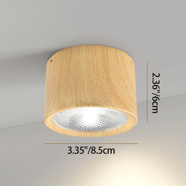 Flush Mount Light Iron 4.7 in 12W White Modern Ceiling Fixture Living Room Bedroom Lighting | Kalsten