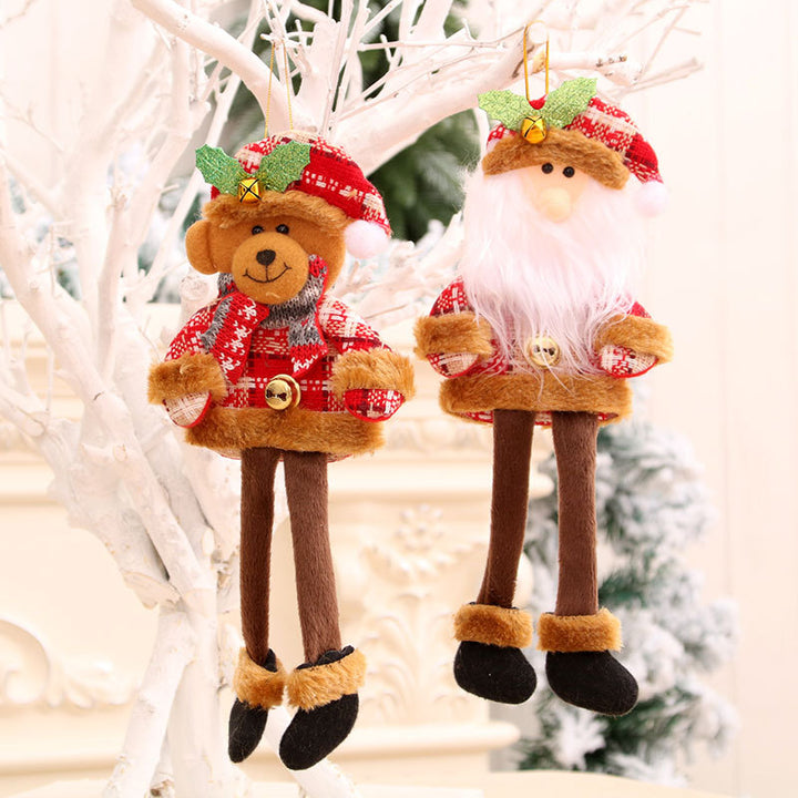 Festive Plush Bear Ornament Kalsten