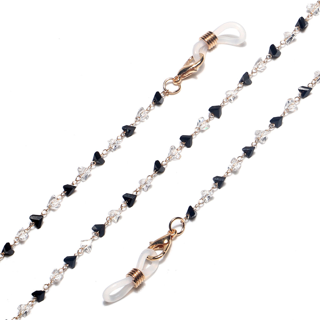 Fashionable Heart-Shaped Beaded Eyewear Chain Kalsten