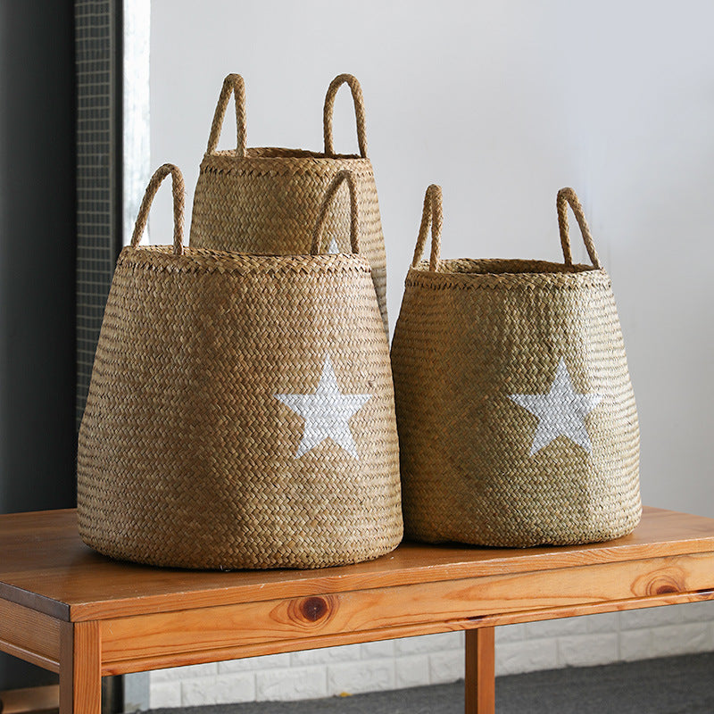 Decorative Natural Wicker Storage Basket Kalsten