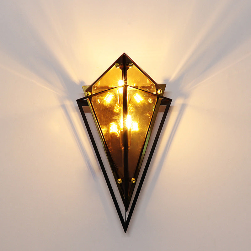 Diamond-Shaped Wall Sconce