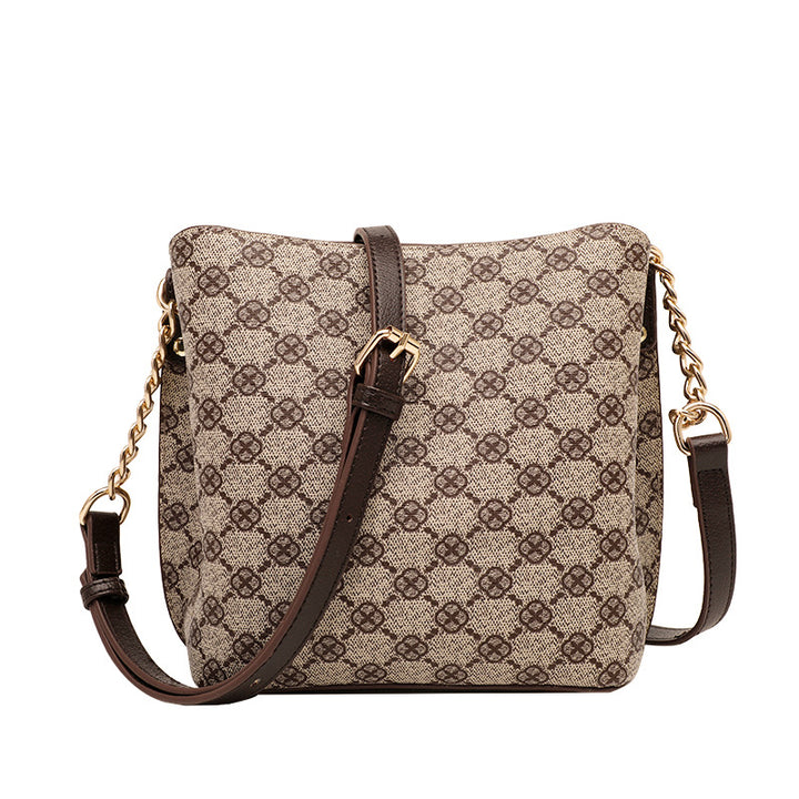Chain-Handled Canvas Tote Bag