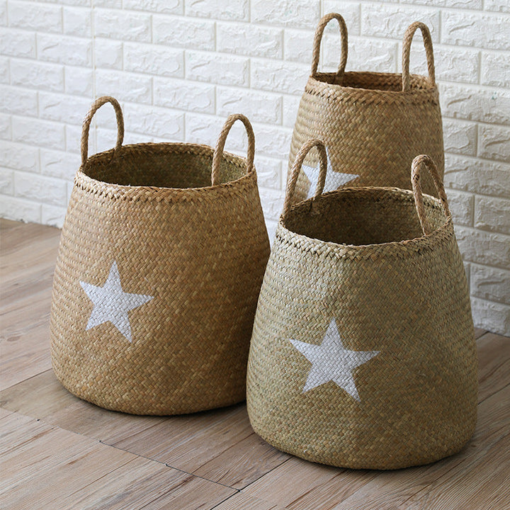 Decorative Natural Wicker Storage Basket Kalsten