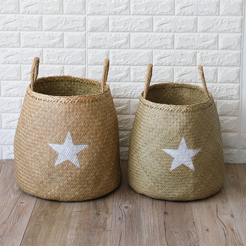 Decorative Natural Wicker Storage Basket Kalsten