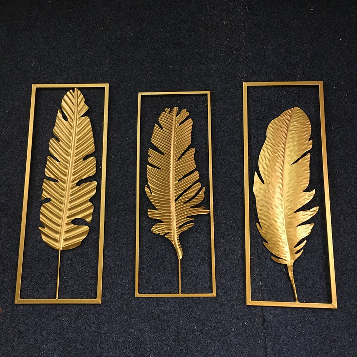 Elegant Decorative Feather Wall Art Kalsten