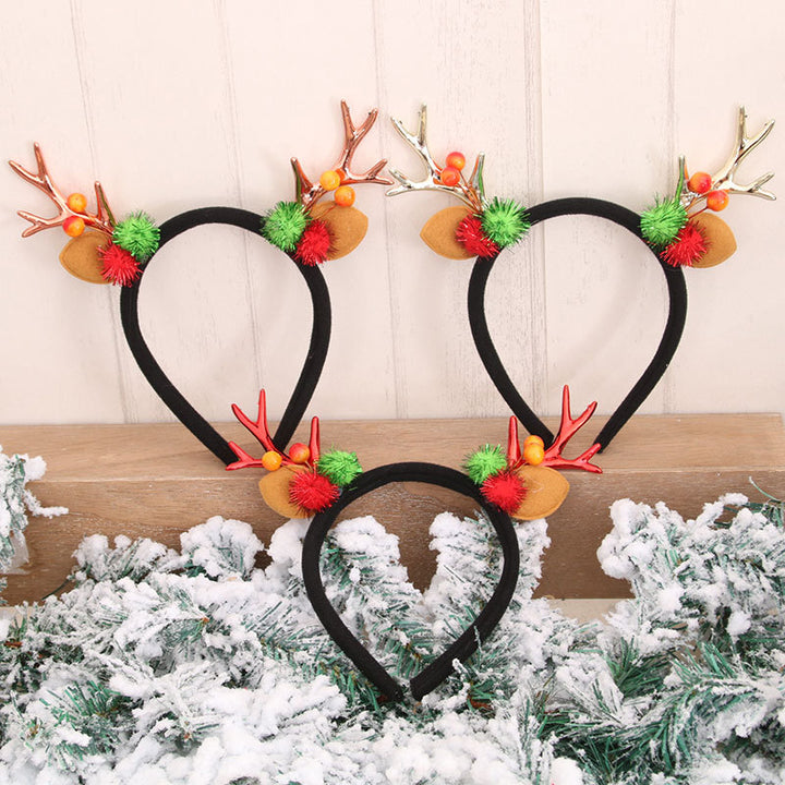 Festive Holiday Antler Headband Kalsten