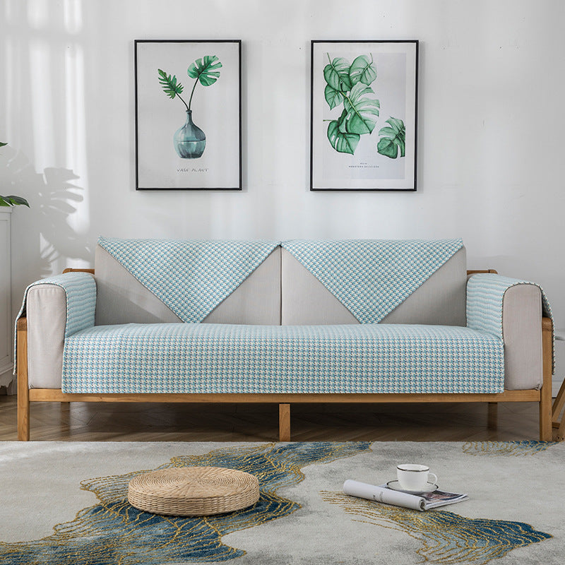 Non-slip sofa cover set with quilted seat cushion and armrest covers Kalsten