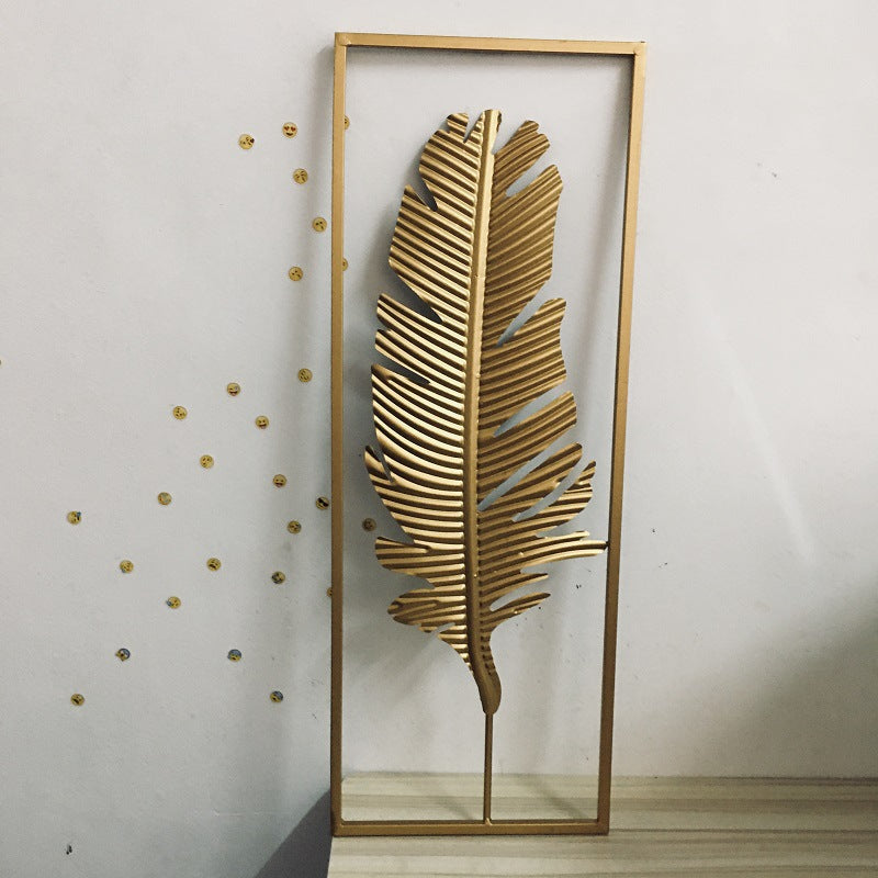 Elegant Decorative Feather Wall Art Kalsten