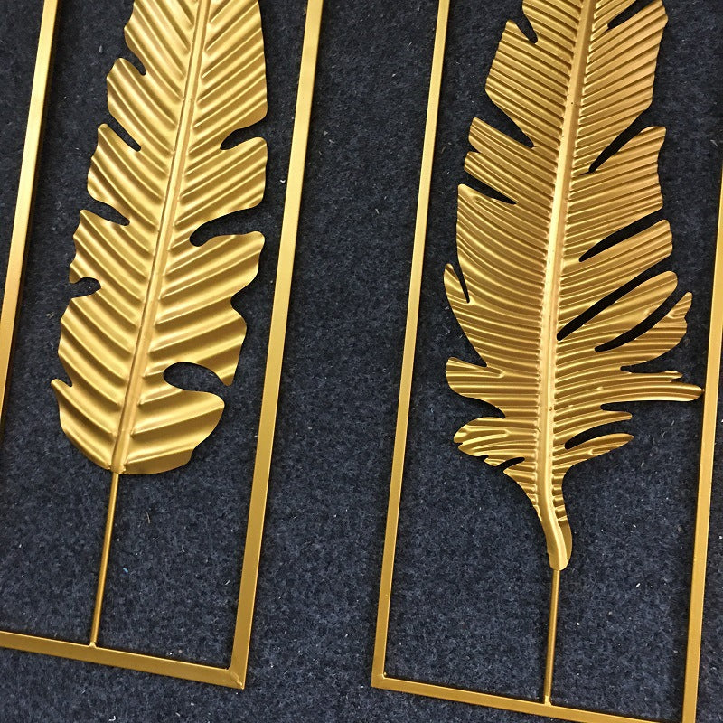 Elegant Decorative Feather Wall Art Kalsten