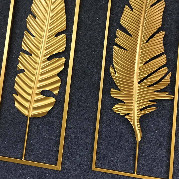 Elegant Decorative Feather Wall Art Kalsten