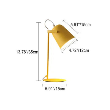 Nordic Macaron Color Creative Iron Bucket Design Light Table Lamp | Kalsten