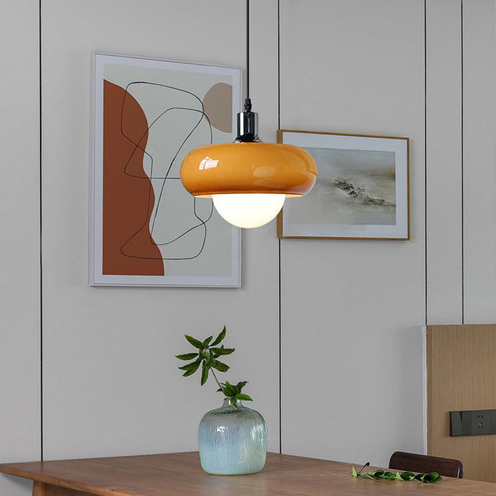Bauhaus Dome Coffee Glass Pendant Light | Kalsten