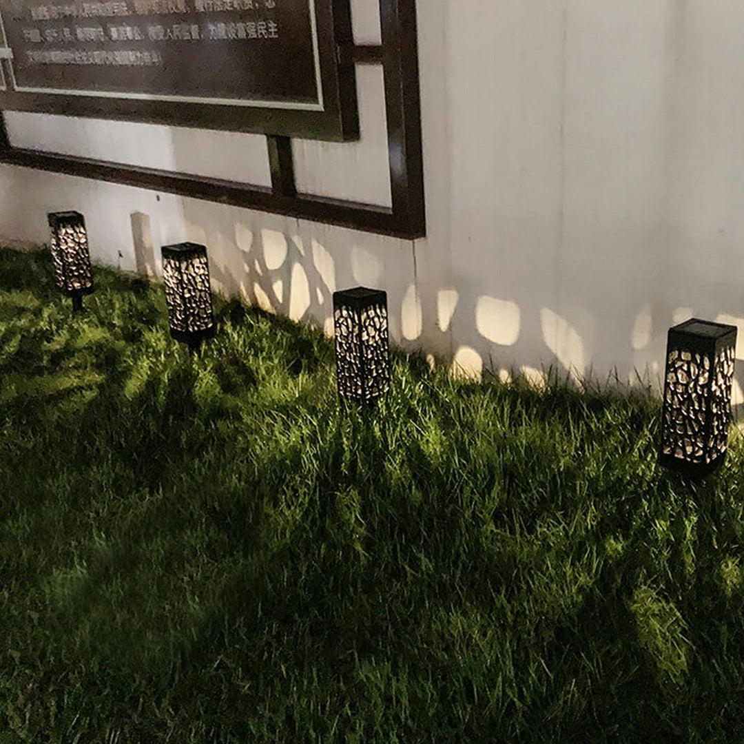 Creative Hollow Square Column LED Outdoor Lawn Ground Insert Landscape Light | Kalsten