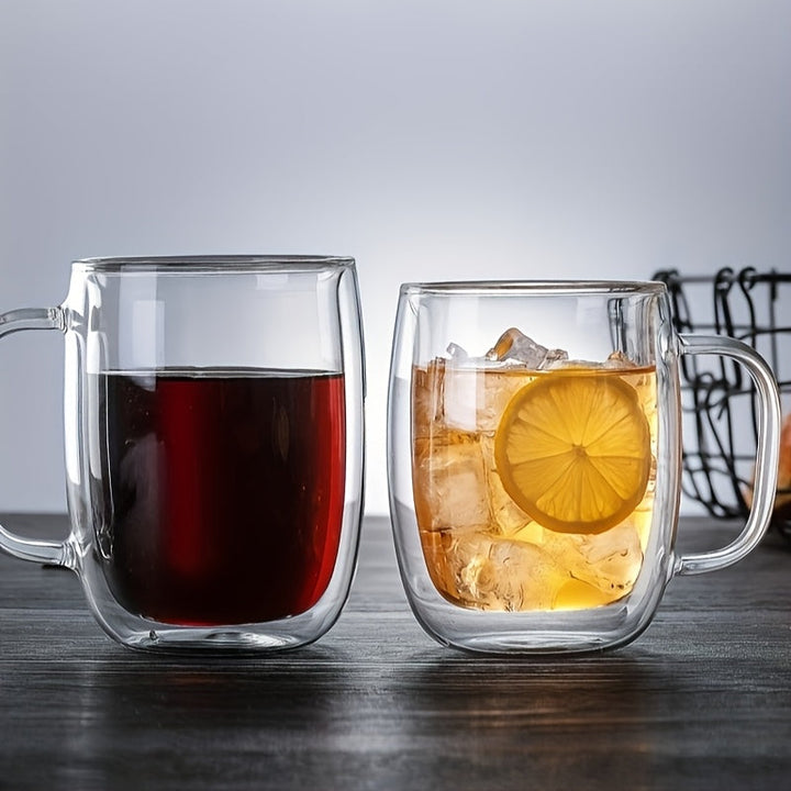 ThermoSip Double-Walled Glass Mug (Heat-Resistant)
