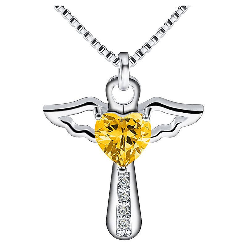Winged Heart Pendant Necklace Kalsten
