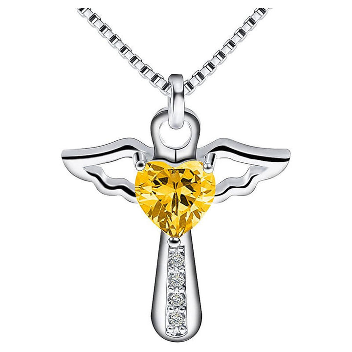 Winged Heart Pendant Necklace Kalsten
