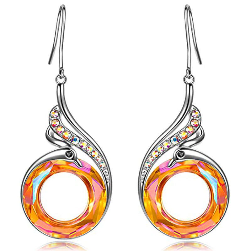 Luxurious Crystal-Embellished Pendant Necklace Kalsten