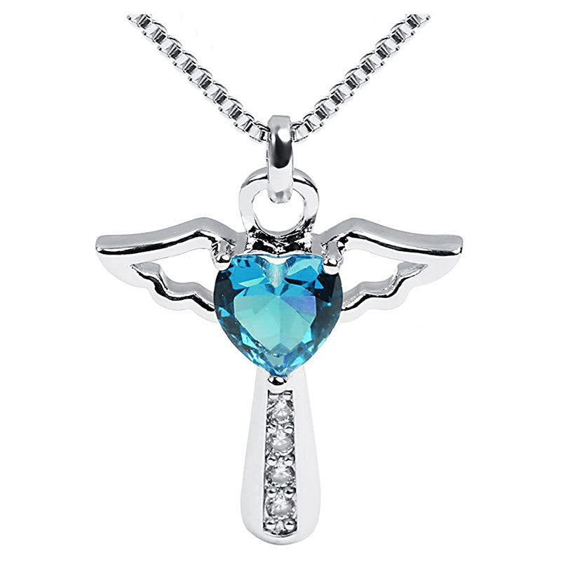 Winged Heart Pendant Necklace Kalsten