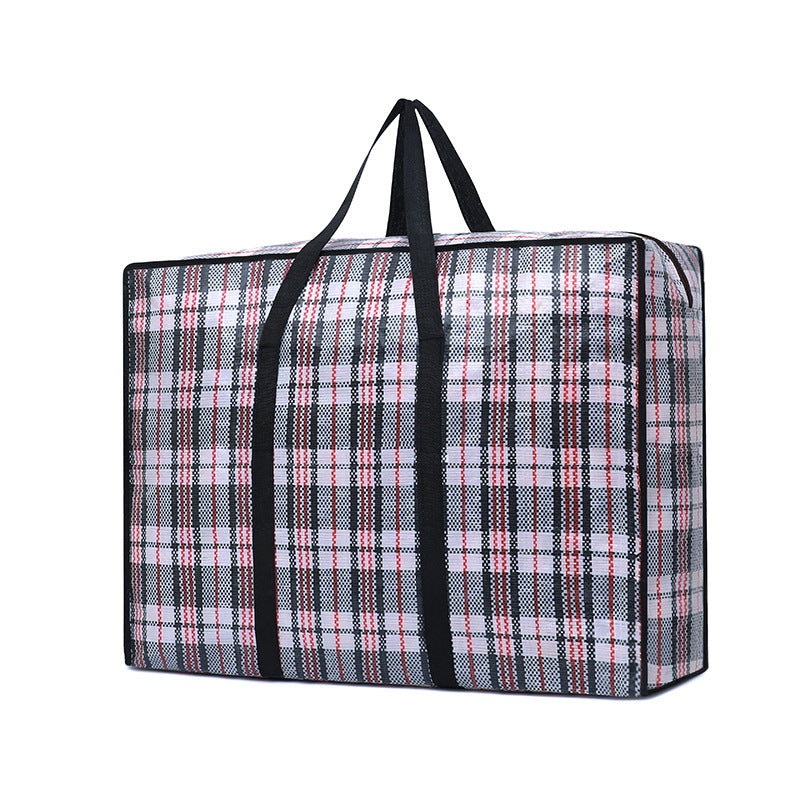 Oversized Checked Storage Tote Kalsten