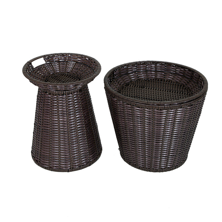 Geometric Woven Storage Bin Kalsten