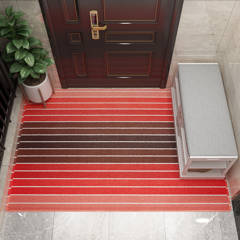 Decorative Striped Outdoor Mat Kalsten