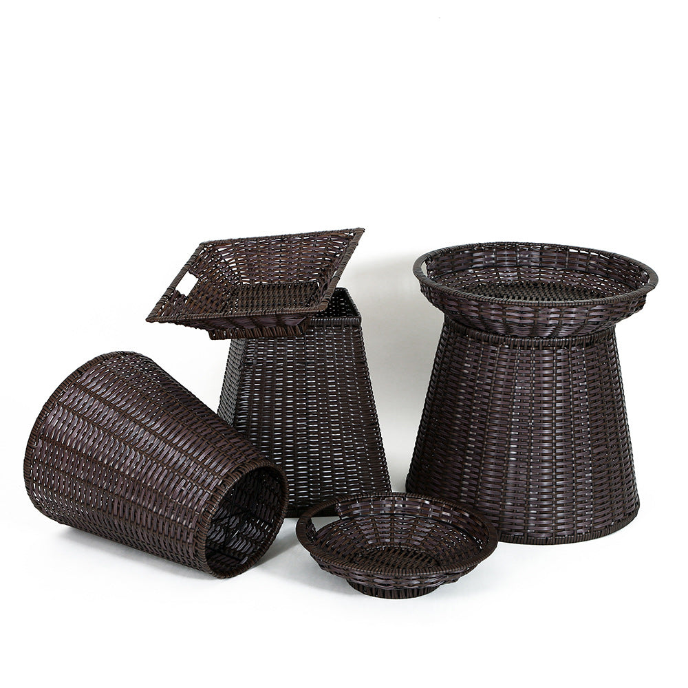 Geometric Woven Storage Bin Kalsten