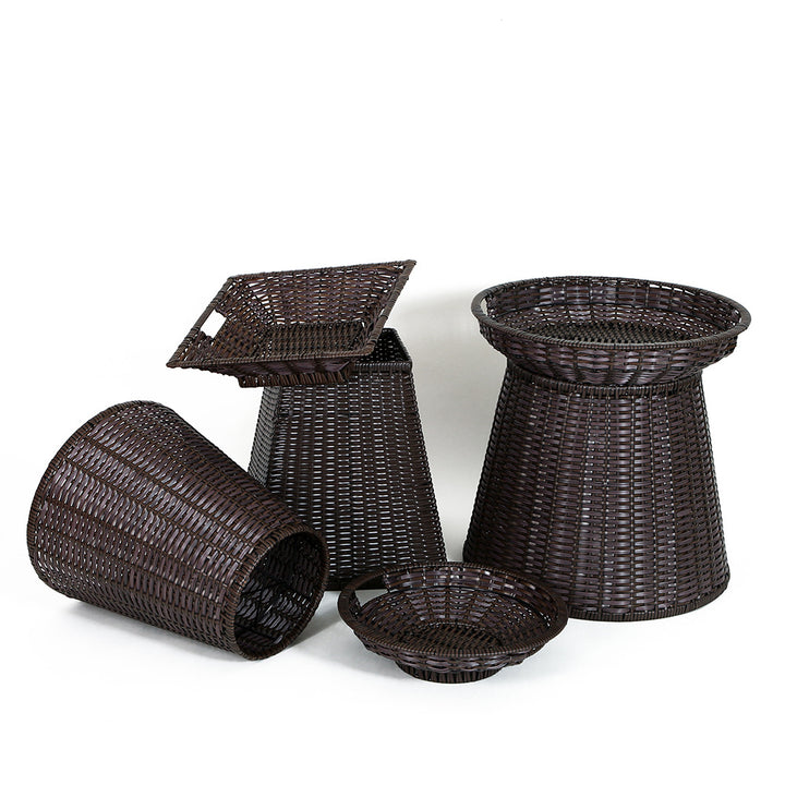 Geometric Woven Storage Bin Kalsten