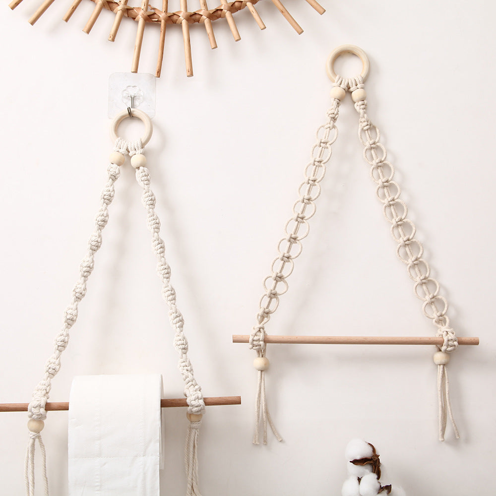 Decorative Macrame Toilet Paper Holder Kalsten