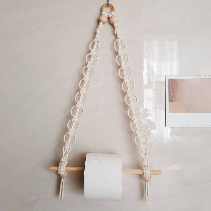 Decorative Macrame Toilet Paper Holder Kalsten