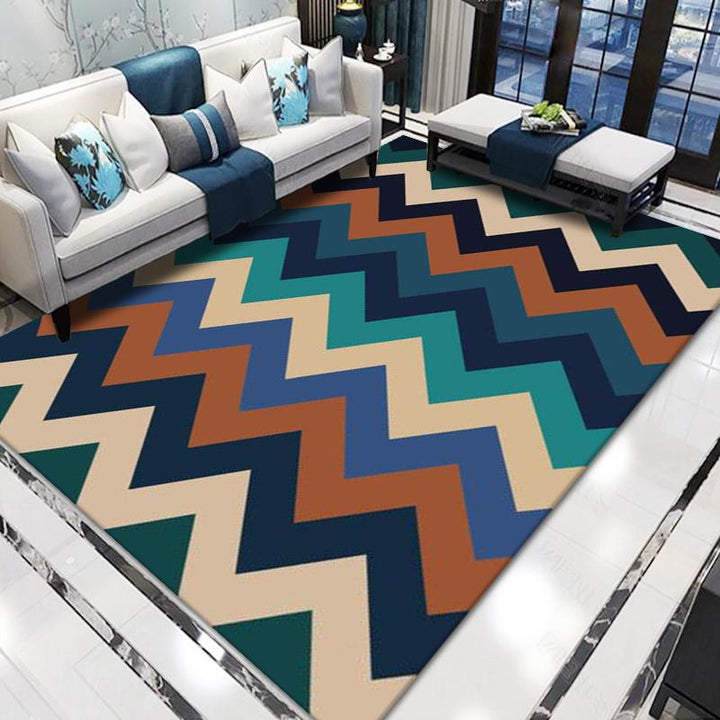 Geometric Pattern Area Rug Kalsten